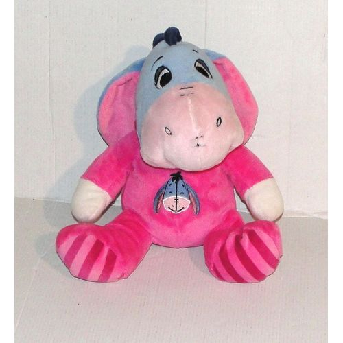 Doudou Bourriquet Rose Fushia Disney Nicotoy Peluche Ane