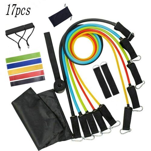 Bandes De Résistance Élastiques Pour L'entraînement Physique À Domicile, 11 Pièces, Kit D'accessoires De Fitness - 21sjd0705a04311