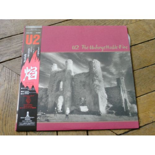 The Unforgettable Fire Lp Japon Obi Insert