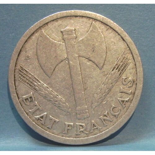 Pièce De 2 Francs " Francisque " Etat Francais - France - 1944 B