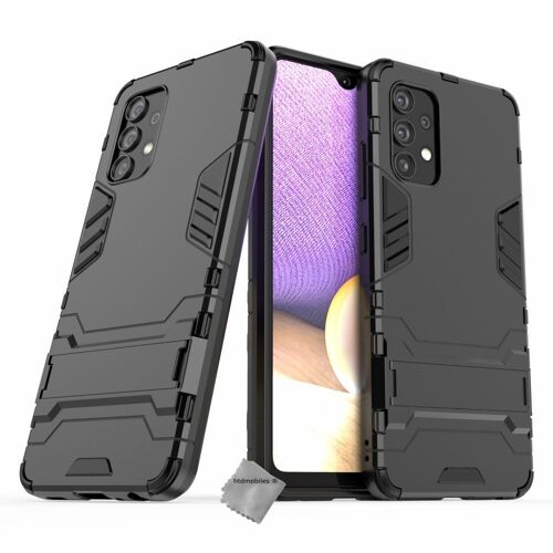 Housse etui coque rigide anti choc pour Samsung Galaxy A32 4G + film ecran - NOIR