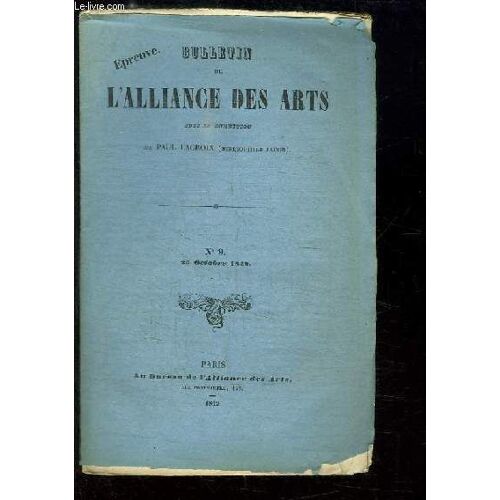 Bulletin De L'alliance Des Arts N°9 : Collection De Dessins De Maitres Provenant Du Cabinet De M. Villenave.