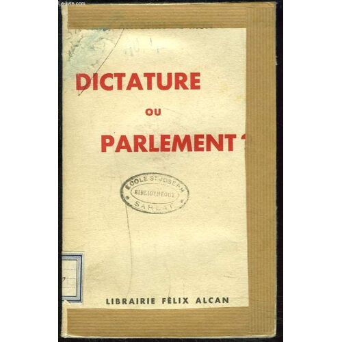 Dictature Ou Parlement ?