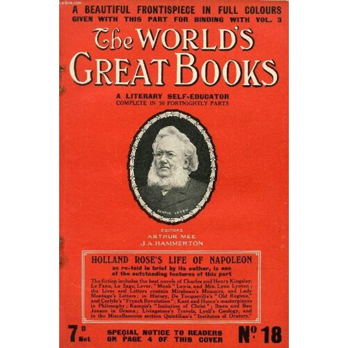 The World's Great Books, Harmsworth Fortnightly, A Literary Self-Educator, Third Vol., N° 13-18