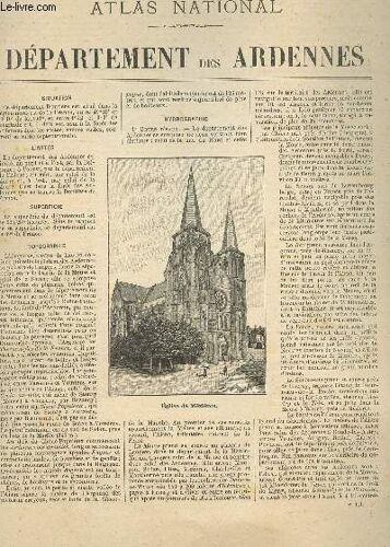 Atlas National - Departement Des Ardennes - N°111.