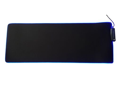 Tapis de souris gamer avec LED éclairée et 4 ports USB 81 x 31 cm Hobby Tech