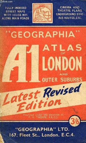 Geographia Atlas Of London And Outer Suburbs