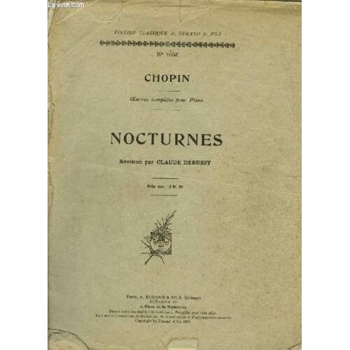 Nocturnes - Oeuvres Completes Pour Piano - N°9352.