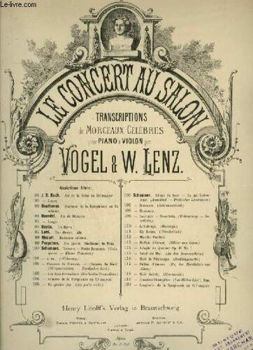 Erinnerung / Souvenir / Recollections - Pour Piano Et Violon Ou Violoncelle Ou Flute.