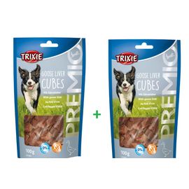 Lot De 2 Premio Goose Liver Cubes D Oie Friandises Chien Récompense Trixie