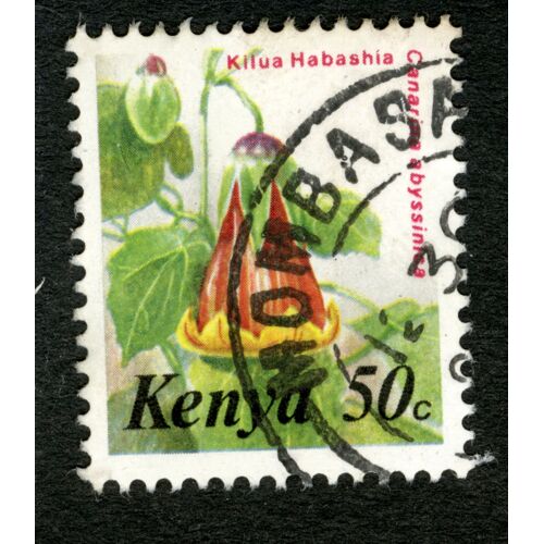Timbre Oblitéré Kenya, Kilua Habashia, 50 C