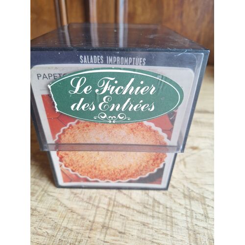 Coffret Centaines De Fiches De Cuisine Sur Les Entrées