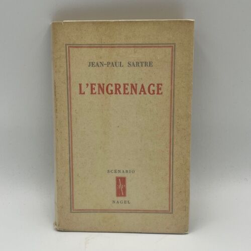 Sartre Jean-Paul – L’Engrenage, 1ère Édition, Eo, Rare Ex Num. 69/500, 1948, Broché Et Souple