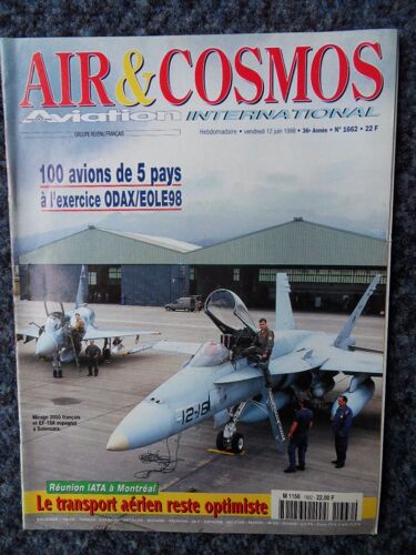 Air & Cosmos Aviation International N°1662 Du 12 Juin 1998