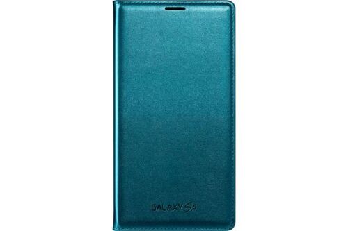 Etui SAMSUNG Galaxy S5 folio bleu porte