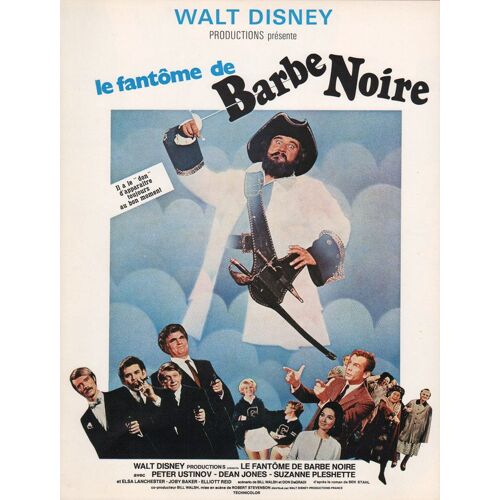 Le Fantôme De Barbe Noire, Synopsis Dépliant, Walt Disney, Robert Stevenson, Avec Suzanne Pleshette