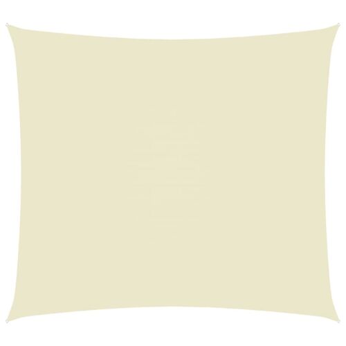 Vidaxl Voile De Parasol Tissu Oxford Rectangulaire 6x7 M Crème