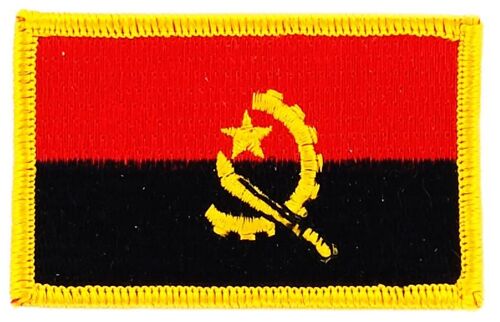 Patch Écusson Brodé Drapeau  Angola Angolais  Thermocollant  Insigne Blason
