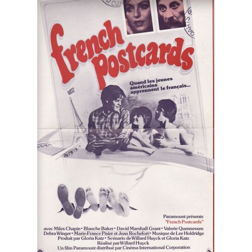 French Postcards, Synopsis Dépliant, Willard Huyck, Avec Miles Chapin, Blanche Baker, David Marshall