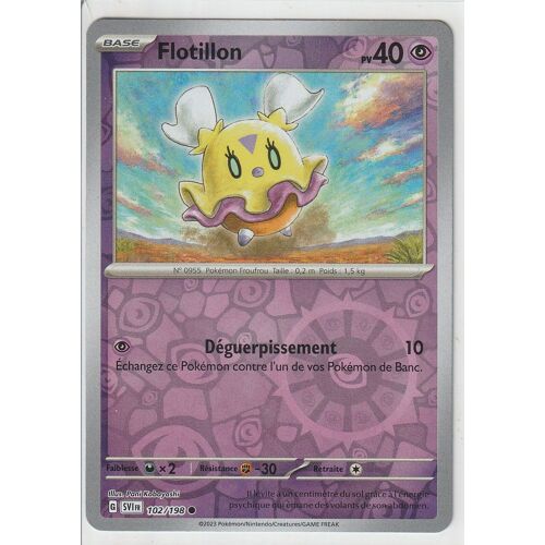 Carte Pokémon - Flotillon - 102/198 - Reverse - Ecarlate Et Violet -