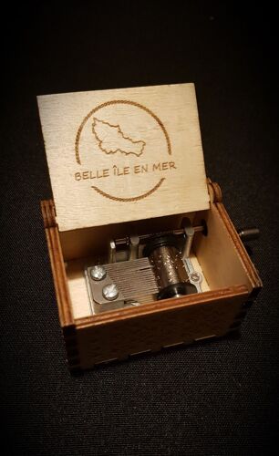 Boîte À Musique En Bois Laurent Voulzy - Belle Île En Mer - Personnalisable