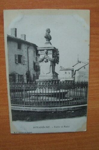 Cpa : Romaneche Statue De Raclet