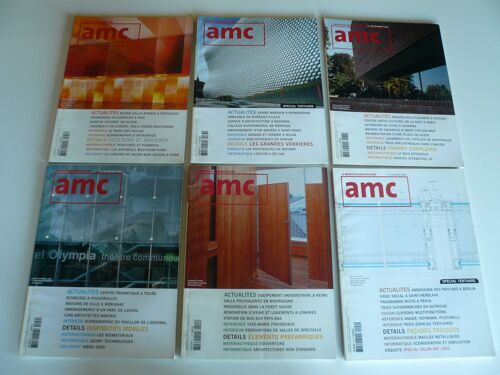 Lot N°3 - 6 Revues Amc : Le Moniteur Architecture