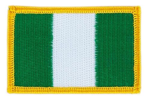 Patch Écusson Brodé Drapeau  Nigeria Nigerian Thermocollant  Insigne Blason
