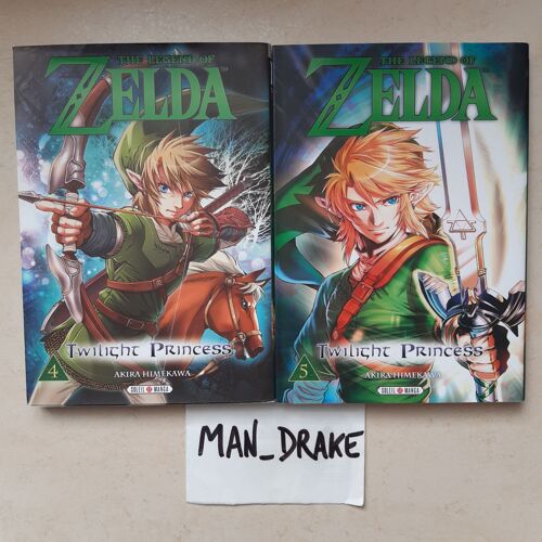 The Legend Of Zelda Twilight Princess Tomes 4 Et 5 Lot 2 Mangas Akira Himekawa Soleil Manga J-Vidéo