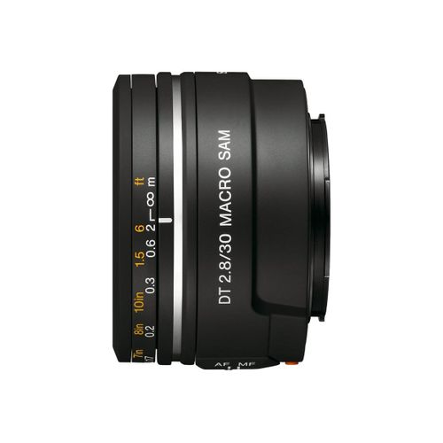 Macro-objectif Sony SAL30M28 - Fonction Macro - 30 mm - f/2.8 DT - Sony A-type - pour a DSLR-A100, A200, A230, A300, A330, A350, A380, A500, A550, A700, SLT-A57, A58, A65