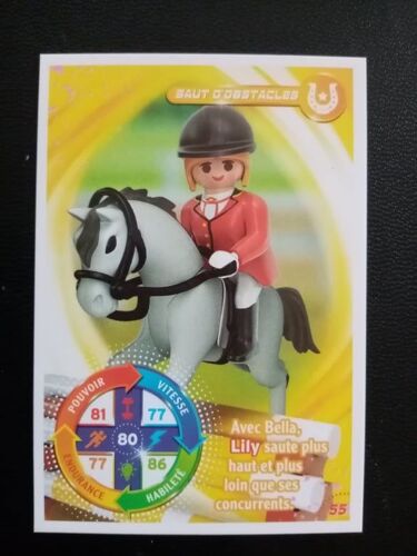 Playmobil - Carte Carrefour N°55 - Equitation : Saut D'obstacles