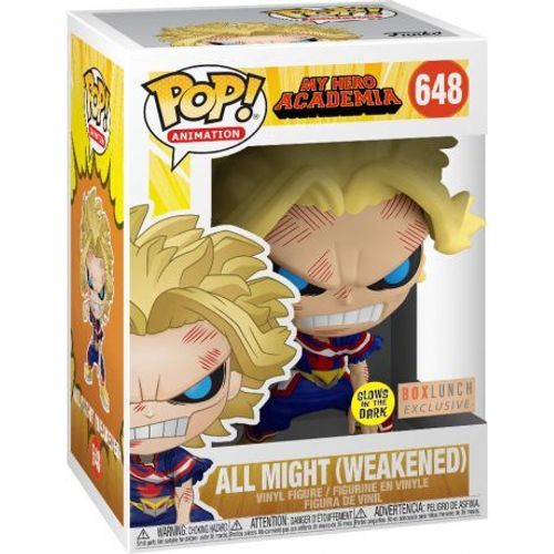Figurine Funko Pop - My Hero Academia N°648 - All Might (Affaibli) - Brillant Dans Le Noir (44783)
