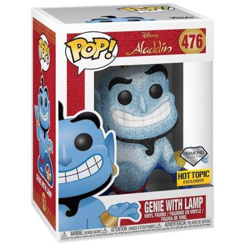Figurine Funko Pop - Aladdin [Disney] N°476 - Génie Avec Lampe - Diamond Collection (38063)