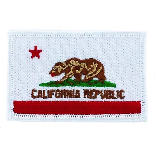 Patch Écusson Brodé Drapeau Californie  Thermocollant Usa Americain Etats Unis N
