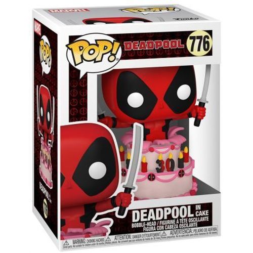 Figurine Funko Pop - Deadpool [Marvel] N°776 - Deadpool Dans Le Gâteau (54654)