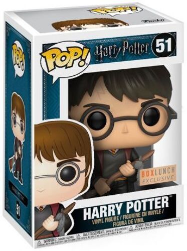 Harry Potter Figurine Pop! Movies Vinyl Harry With Firebolt & Feather 9 Cm