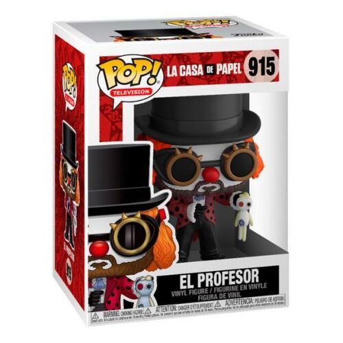 Figurine Funko Pop - La Casa De Papel N°915 - Le Professeur En Clown (44196)