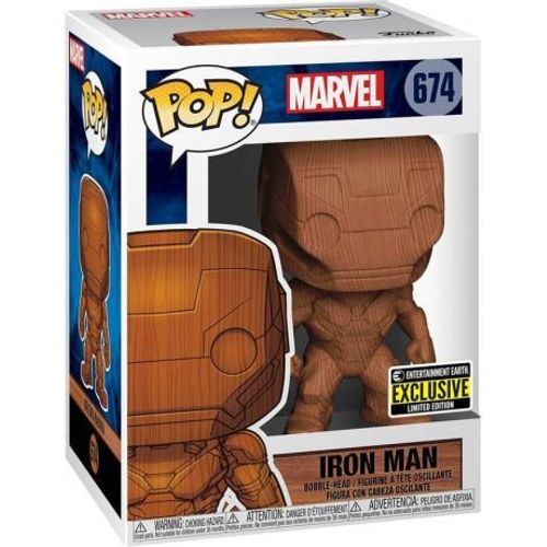 Figurine Funko Pop - Marvel Comics N°674 - Iron Man - Bois (36579)