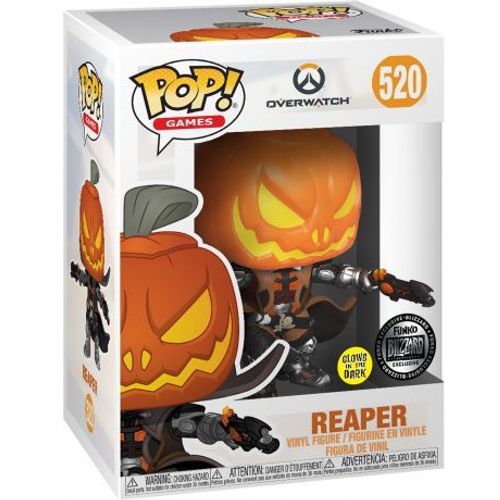 Figurine Funko Pop - Overwatch N°520 - Reaper Pumpkin - Glow In The Dark (41306)