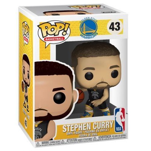 Figurine Funko Pop Nba Pop! Sports - Stephen Curry 43 (Warriors) - Vinyle 9 Cm