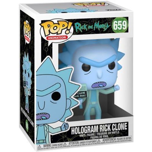 Rick & Morty - Bobble Head Pop N° 659 - Hologram Rick Clone - 9cm