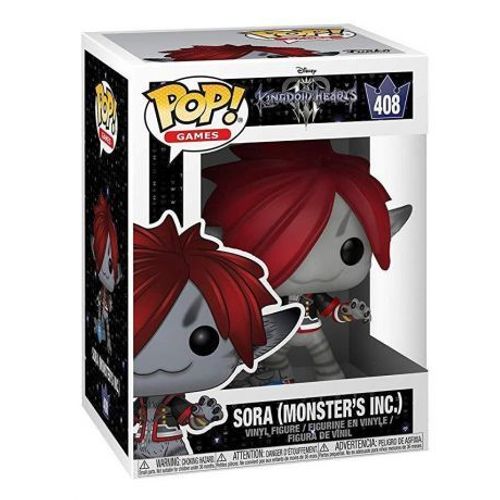 Figurine Funko Pop - Kingdom Hearts N°485 - Sora Monstres Et Compagnie - Flocked (36225)
