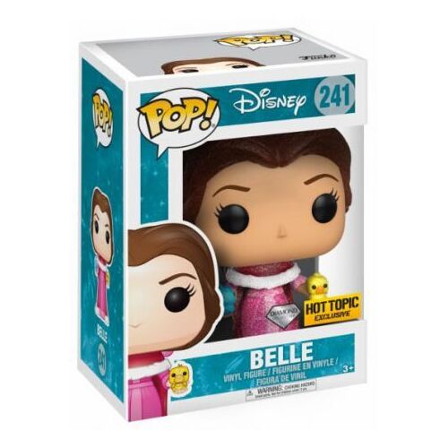 Figurine Pop - La Belle Et La Bête - Belle Avec Oiseaux Paillettes - Funko Pop N°241