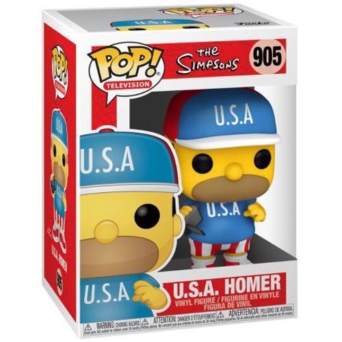 Figurine Funko Pop - Les Simpson N°905 - Homer Usa (52962)