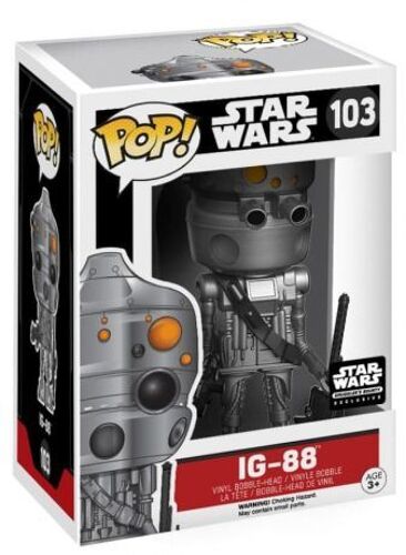 Figurine Funko Pop - Star Wars 4 : Un Nouvel Espoir N°103 - Ig-88 (16017)
