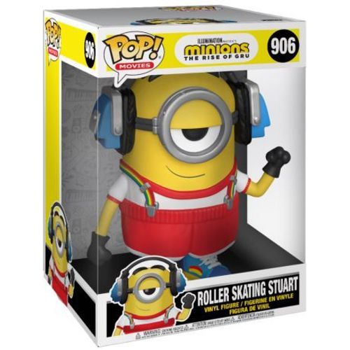 Figurine Funko Pop - Roller Skating Stuart - Super Oversize 10' - Minions 2 (906) - Pop Movies - Fu47811