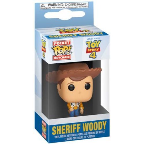 Porte Clé Disney Toy Story 4 - Woody Pocket Pop 4cm