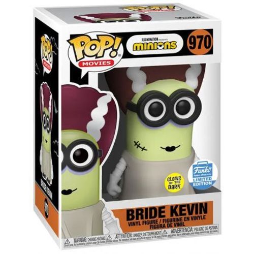 Figurine Funko Pop - Les Minions N°970 - Kevin La Mariée - Glow In The Dark (40108)