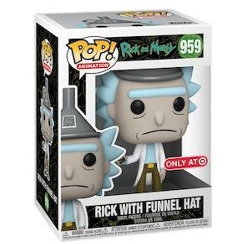 Figurine Funko Pop - Rick Et Morty N°959 - Rick Avec Chapeau Entonnoir (55841)