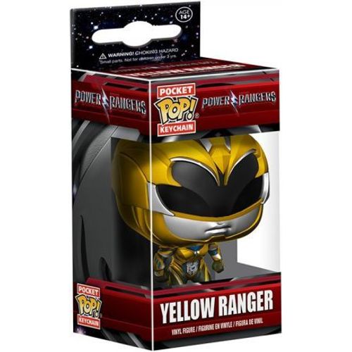 Porte Clé  Power Rangers Movie - Yellow Ranger Pocket Pop 4cm